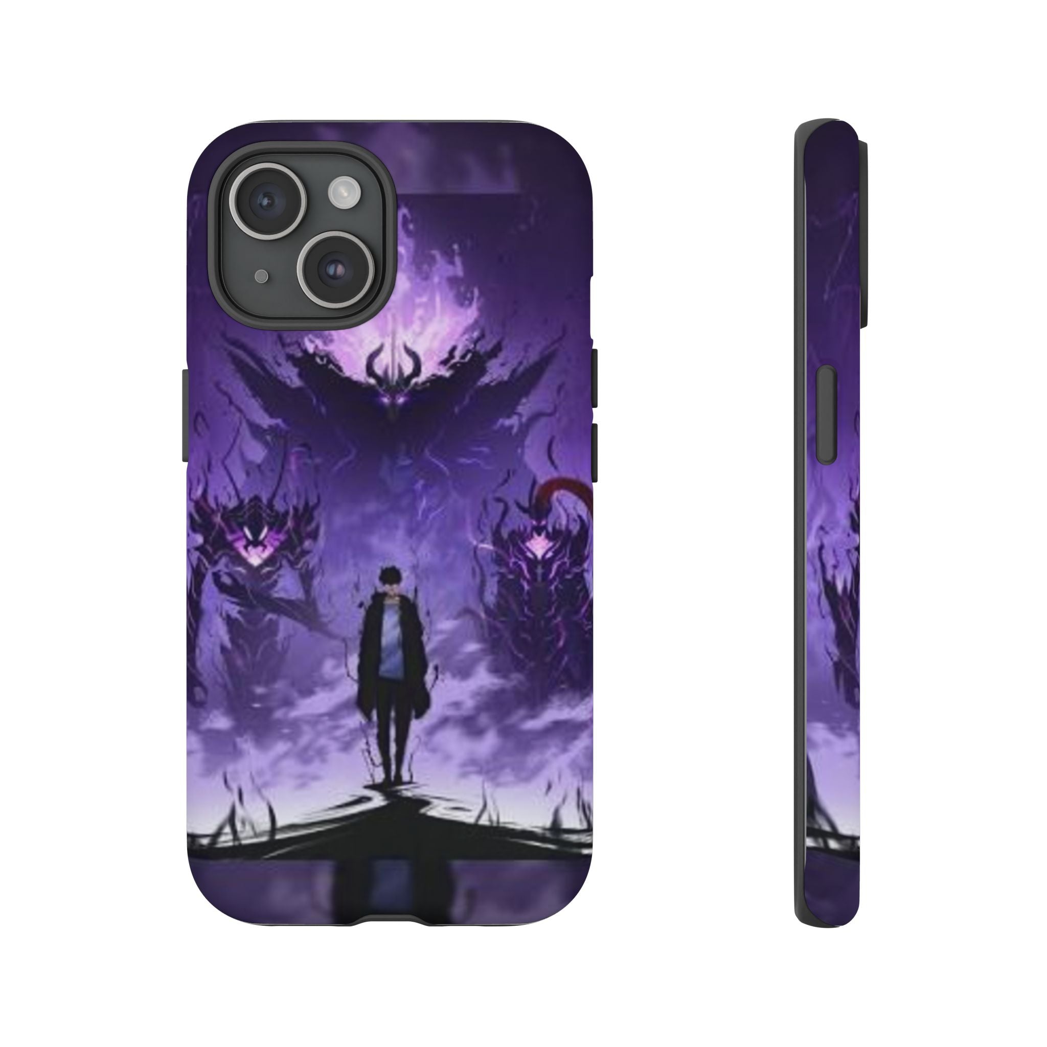 Solo Leveling Jinwoo Phone Case, Tough Cases, Durable Phone Cover, Military Style Case, Perfect for Gifts, Fashionable and Functional