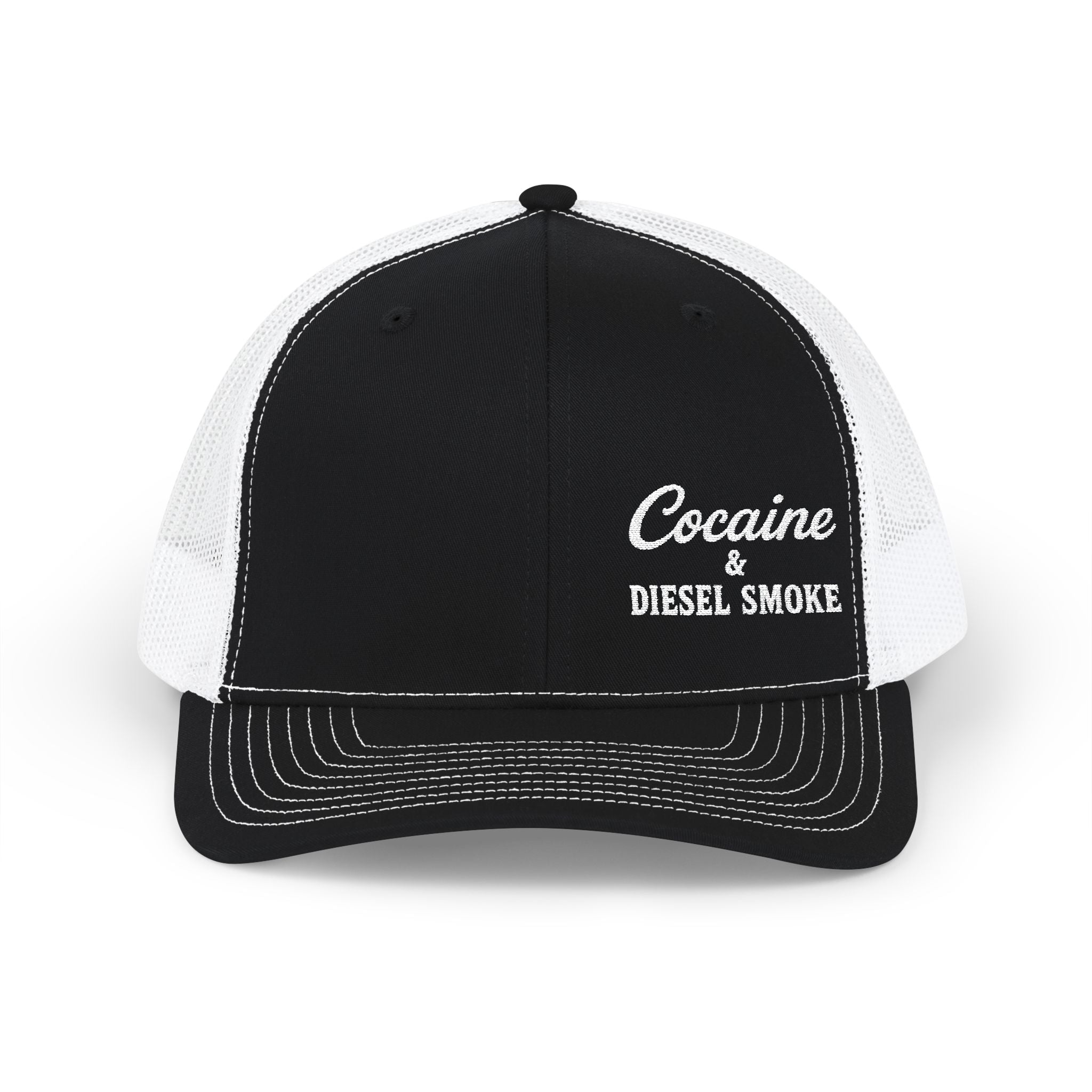 Cocaine & Diesel Smoke Snapback Trucker Cap, Vintage Cap, Casual Hat, Outdoor Accessories, Gift for Cool Dads