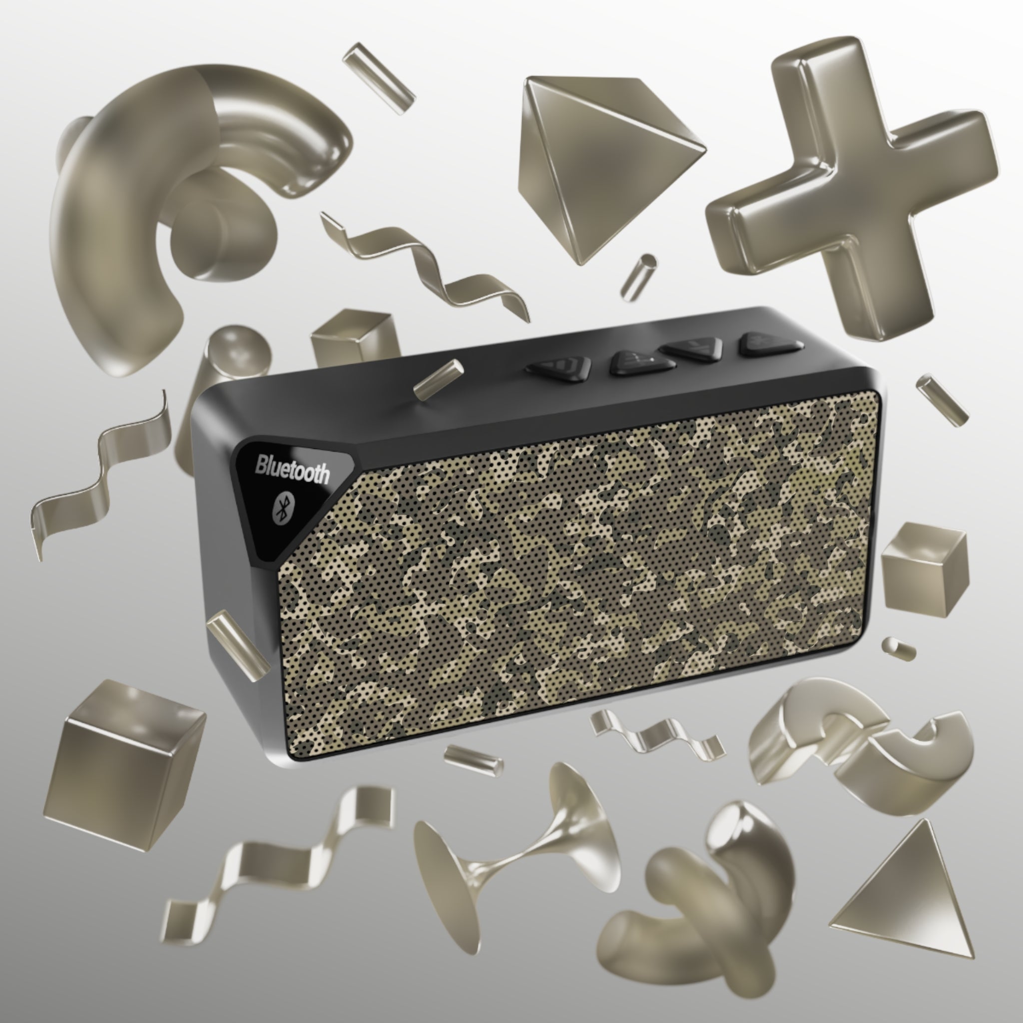 Duck Camouflage Design, Portable Sound System, Outdoor Music Player, Camping Speaker, Gifts for Music Lovers