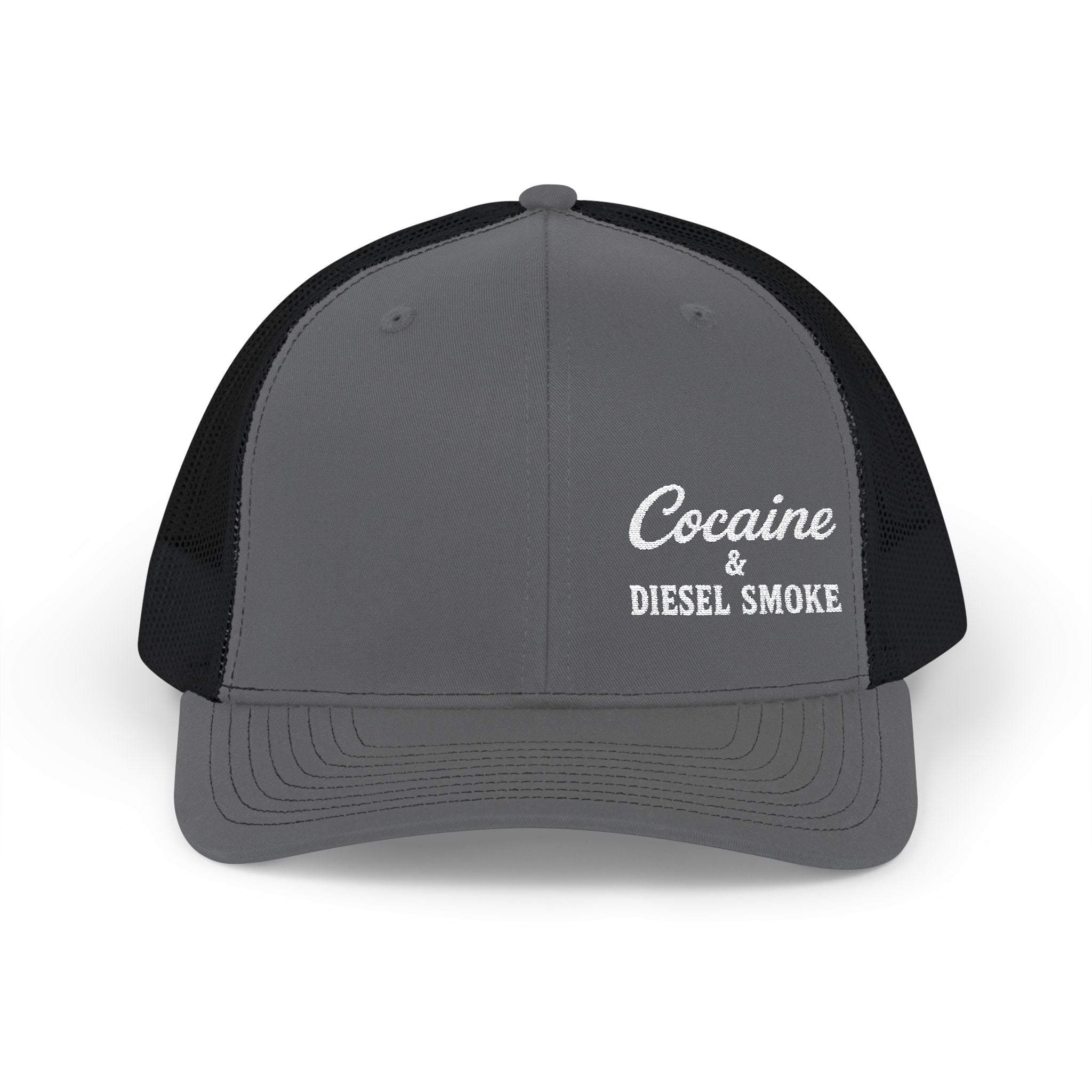Cocaine & Diesel Smoke Snapback Trucker Cap, Vintage Cap, Casual Hat, Outdoor Accessories, Gift for Cool Dads