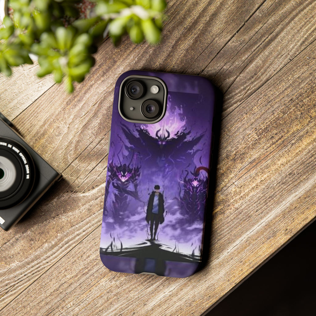 Solo Leveling Jinwoo Phone Case, Tough Cases, Durable Phone Cover, Military Style Case, Perfect for Gifts, Fashionable and Functional