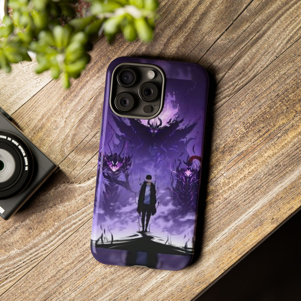 Solo Leveling Jinwoo Phone Case, Tough Cases, Durable Phone Cover, Military Style Case, Perfect for Gifts, Fashionable and Functional